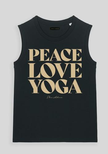 Preview: EDEN_ASHRAM_Peace_Love_Yoga_Venice_Tank_Black_2