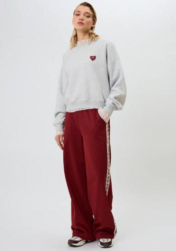 Preview: OH_APRIL_Kael_Lace_Trackpants_Merlot_2