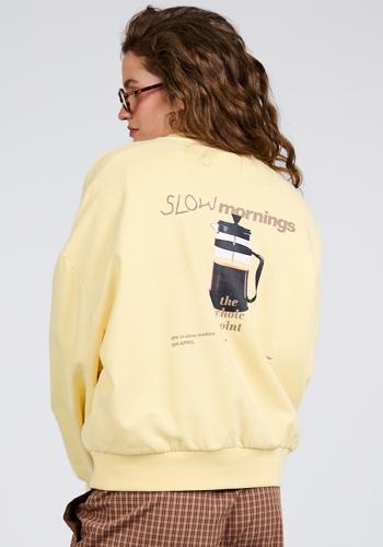 Preview: OH_APRIL_Regular_Sweater_Coffee_Butter_Yellow_3