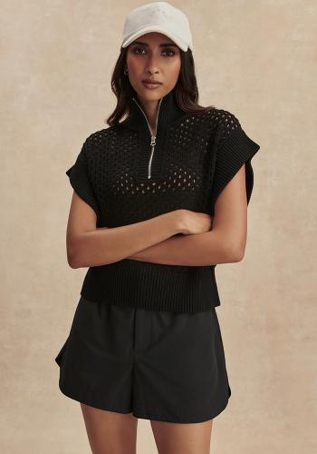 Preview: VARLEY_Gaines_Half_Zip_Knit_Black_2