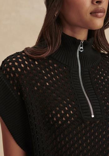 Preview: VARLEY_Gaines_Half_Zip_Knit_Black_3