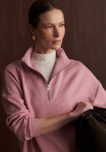 Preview: VARLEY_Hawley_Half_Zip_Sweat_Rose_Marl_2